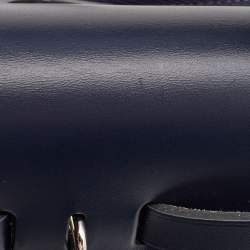 Hermes Cassis/Bleu Indigo Vache Hunter and Canvas Herbag Zip 31 Bag