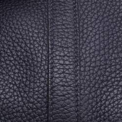 Pre Owned Hermes Bleu Ocean Taurillon Clemence Leather Picotin Lock 22 Bag