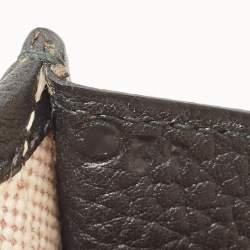 Pre Owned Hermes Black Fjord Leather Elan Jige 29 Clutch