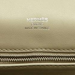 Pre Owned Hermes Sauge Swift Leather Palladium Finish Berline 28 Bag