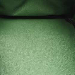 Pre Owned Hermes Vert Bengal Epsom Leather Gold Finish Birkin 35 Bag