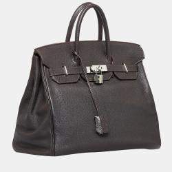 Hermes Brown Courchevel HAC Birkin 32
