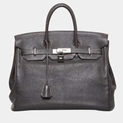 Hermes Brown Courchevel HAC Birkin 32