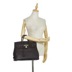 Hermes Brown Courchevel HAC Birkin 32