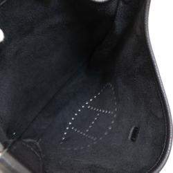 Pre Owned Hermes Evelyn 3 Black Shoulder Bag Togo Ladies
