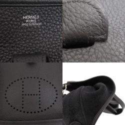 Pre Owned Hermes Evelyn 3 Black Shoulder Bag Togo Ladies