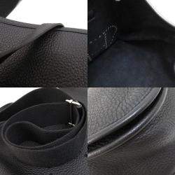 Pre Owned Hermes Evelyn 3 Black Shoulder Bag Togo Ladies