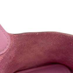 Pre Owned Hermes Pink Swift Leather Micro Picotin Lock Lucky Daisy Tote Bag 