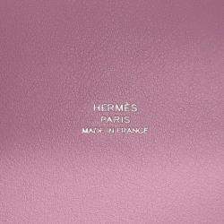 Pre Owned Hermes Pink Swift Leather Micro Picotin Lock Lucky Daisy Tote Bag 