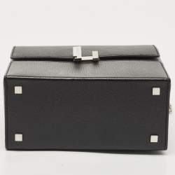 Hermes Black Chevre Leather Cinhetic Bag