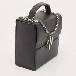 Hermes Black Chevre Leather Cinhetic Bag