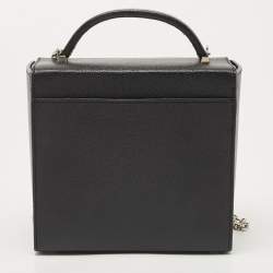 Hermes Black Chevre Leather Cinhetic Bag