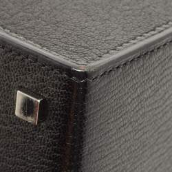 Hermes Black Chevre Leather Cinhetic Bag
