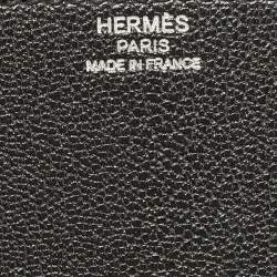 Hermes Black Chevre Leather Cinhetic Bag