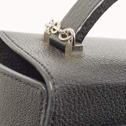 Hermes Black Chevre Leather Cinhetic Bag
