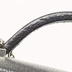 Hermes Black Chevre Leather Cinhetic Bag