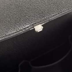 Hermes Black Chevre Leather Cinhetic Bag