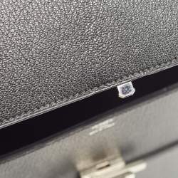 Hermes Black Chevre Leather Cinhetic Bag