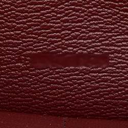 Hermes Rouge H Alligator Palladium Finish Kelly Ghillies Wallet