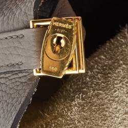 Hermes Etoupe Taurillon Clemence Leather Picotin Lock 22 Bag