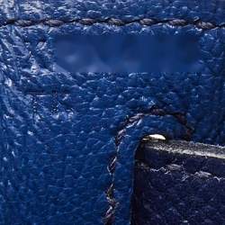 Hermes Bleu Saphir Epsom Leather Gold Finish Kelly Sellier 28 Bag
