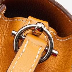 Pre Owned Hermès Moutarde Evercolor Leather Roulis 23 Bag