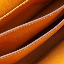 Pre Owned Hermès Moutarde Evercolor Leather Roulis 23 Bag