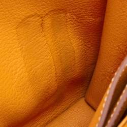 Pre Owned Hermès Moutarde Evercolor Leather Roulis 23 Bag