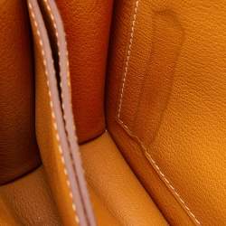 Pre Owned Hermès Moutarde Evercolor Leather Roulis 23 Bag