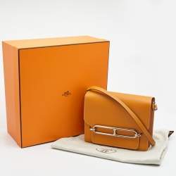 Pre Owned Hermès Moutarde Evercolor Leather Roulis 23 Bag
