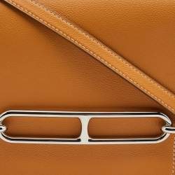 Pre Owned Hermès Moutarde Evercolor Leather Roulis 23 Bag