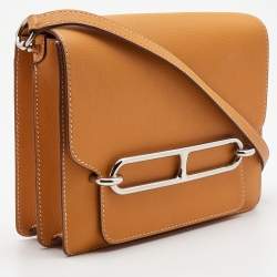 Pre Owned Hermès Moutarde Evercolor Leather Roulis 23 Bag