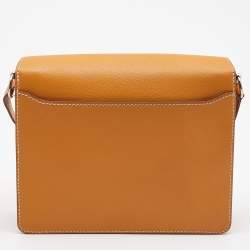Pre Owned Hermès Moutarde Evercolor Leather Roulis 23 Bag
