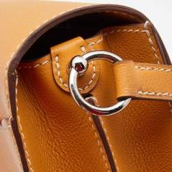 Pre Owned Hermès Moutarde Evercolor Leather Roulis 23 Bag