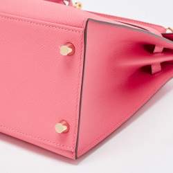 Hermès Rose Lipstick Epsom Leather Gold Finish Kelly Sellier 28 Bag