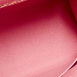 Hermès Rose Lipstick Epsom Leather Gold Finish Kelly Sellier 28 Bag