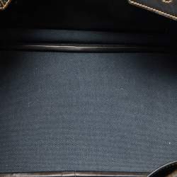 Hermes Black Denim Fonce Toile/Evercalf Leather Palladium Finish Birkin 35 Ghillies Bag