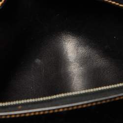 Hermes Black Denim Fonce Toile/Evercalf Leather Palladium Finish Birkin 35 Ghillies Bag