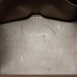 Hermes Etain Evercolor Leather Palladium Finish Toolbox 20 Bag