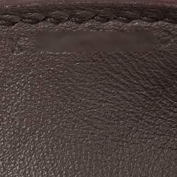 Hermes Etain Evercolor Leather Palladium Finish Toolbox 20 Bag
