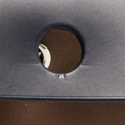 مملوكة مسبقًا Hermes Vache Hunter/Toile Bleu Indigo/Etoupe Canvas and Leather Herbag Zip 31 Bag