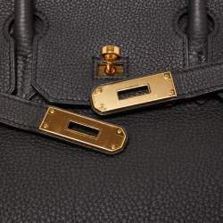 Hermès Black Togo Leather Gold Finish Birkin 30 Bag