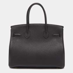 Hermès Black Togo Leather Gold Finish Birkin 30 Bag