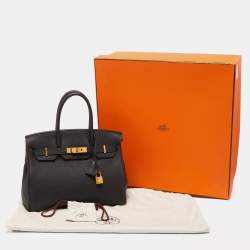 Hermès Black Togo Leather Gold Finish Birkin 30 Bag