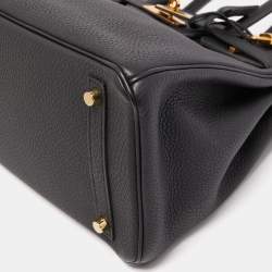 Hermès Black Togo Leather Gold Finish Birkin 30 Bag
