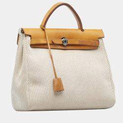 Pre Owned Hermes Beige/Brown Herbag