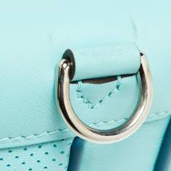 Pre Owned Hermes Blue Atoll/Colvert Swift Leather Berline 21 Bag