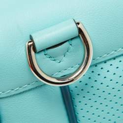 Pre Owned Hermes Blue Atoll/Colvert Swift Leather Berline 21 Bag