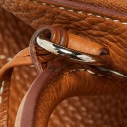 Hermes Gold Taurillon Clemence Leather Bolide 31 Bag