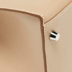 Pre Owned Hermes Argile Tadelakt Leather Guilloche Kelly Sellier 32 Bag